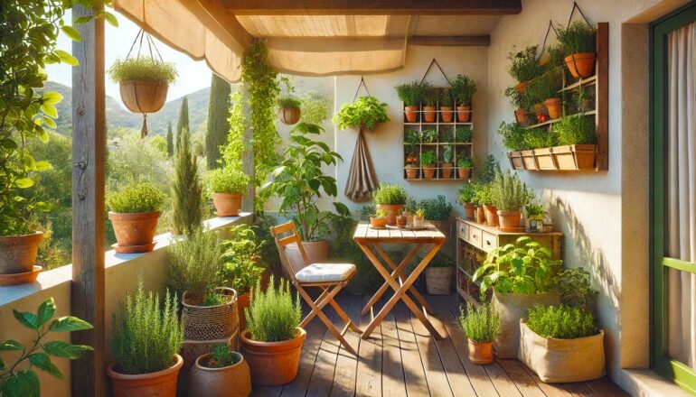 moestuin op balkon of terras