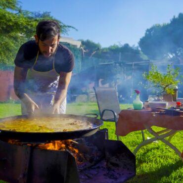 Buiten koken in Spanje