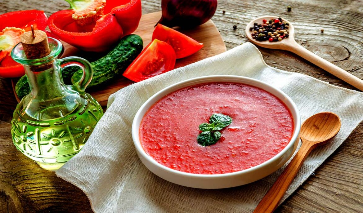 zelfgemaakte gazpacho