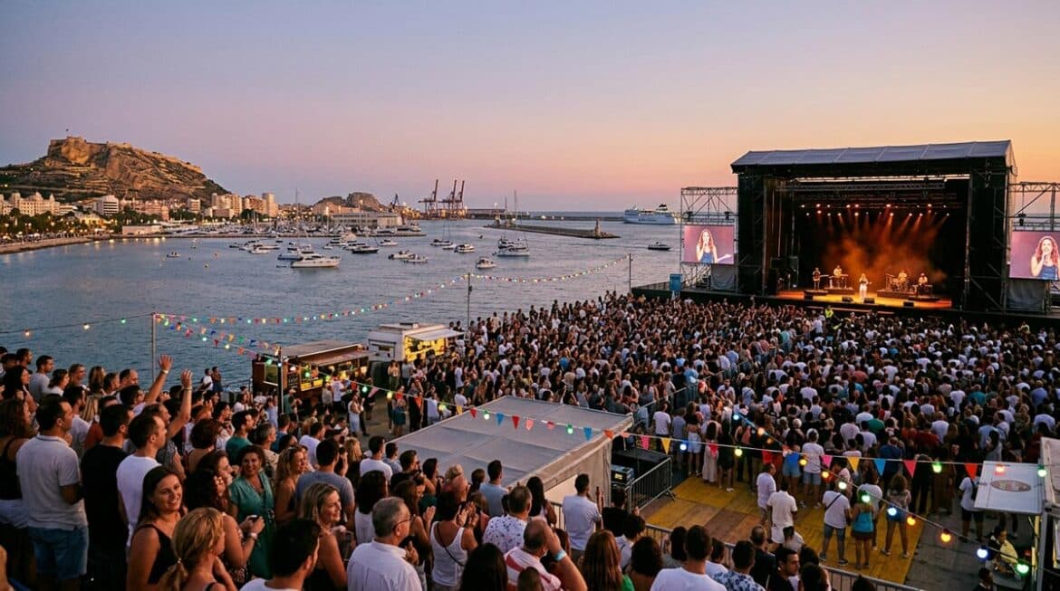 El Muelle Live Alicante: concerten aan het water, nog tot eind september