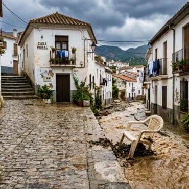 wateroverlast in Spanje